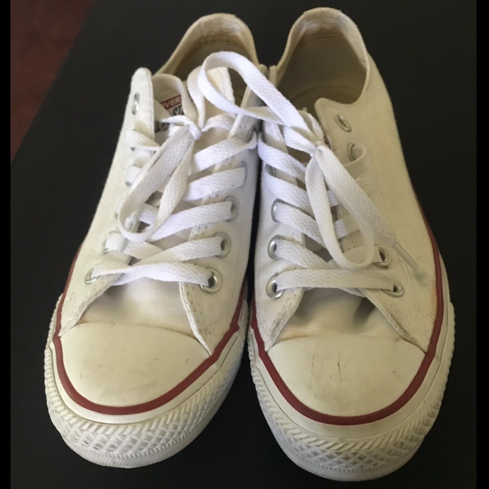 White Converse shoes